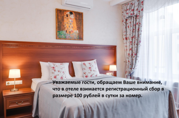 Номер полулюкс с 1 двуспальной кроватью